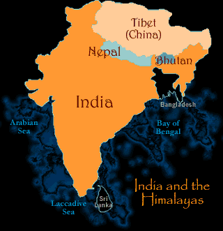 Índia, Nepal e Butão